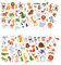 10 Blätter Tattoo Tier Set Kinder Tattoos Wald Tier Tattoos Aufkleber Temporäre Kindertattoos Aufkleber Wasserdicht Zoo Party Dekorationen Tattoos Tattoo-Aufkleber für Kinderpartys