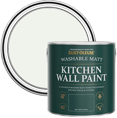 Rust-Oleum Off White Washable Kitchen Wall Paint in Matt Finish - Steamed Milk 2.5L