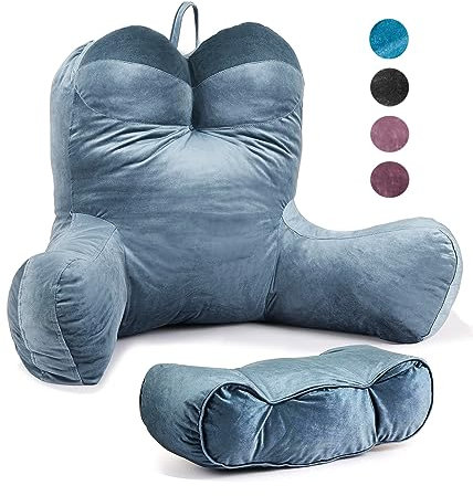 daguizu Lesekissen zum Sitzen im Bett für Erwachsene, ergonomisches Thekensesselkissen, extra großes Kissen mit Bodenrückenlehne, Ehemannkissen zum Spielen, Lesen und Entspannen…