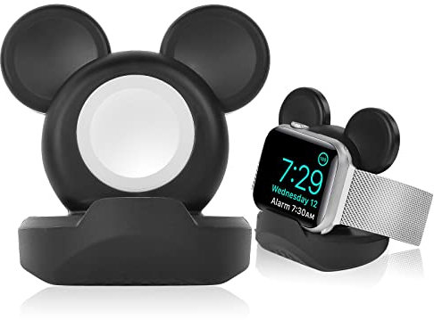 AXFEE Dockingstation für iWatch, Desktop-Halterung aus Silikon für iWatch und andere Smartwatches, Ladestation kompatibel mit iWatch SE/8/7/6/5/4/3/2/1 (kein Ladegerät)