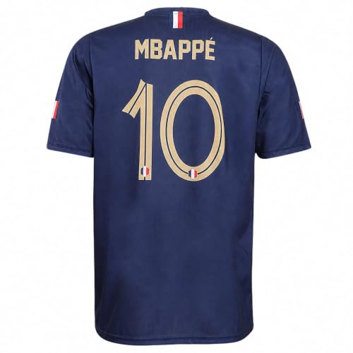 Frankrike Fotbollströja Mbappe Hemma 2024-2026 - Barn och Vuxna - Pojkar - Fotbollsutrustning - Fotbollspresenter - Sport-T-shirt - Sportkläder - Storlek 140