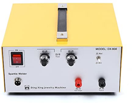SHZICMY 80A Dx-808 Machine à Souder par Points pour Bijoux Or Argent - Poste à Souder Électrique à Impulsion L@ser