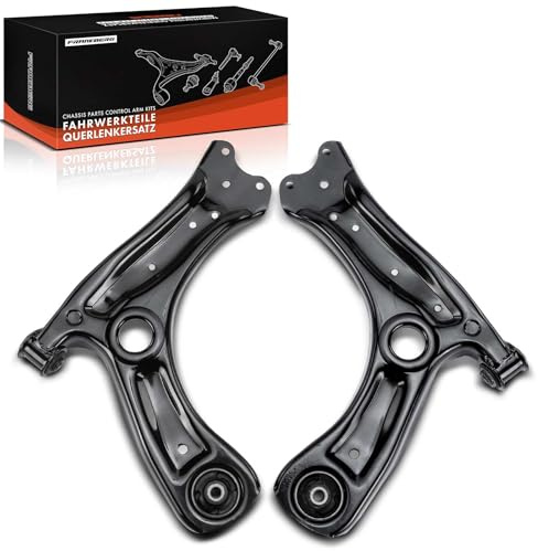 Frankberg 2x Wishbone front left right 6R0407152F | Compatible with: Ibiza IV Sportcoupe 6J1 6P5, A1 Sportback 8XA 8XF, Polo 6C1 6R1, Ibiza IV ST 6J8 6P8, Fabia III NJ3