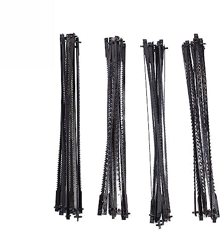 easyhaha Lame de scie à chantourner 48 pièces 105 mm 4 Pouces for MS20 MS20-01 MS51-01 MS52-01 MS53-01 15/18/24 TPI