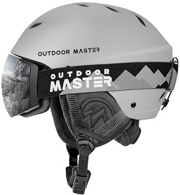OutdoorMaster Skihelm Set,Kelvin Skihelm mit Skibrille PRO - Snowboard Helm Set für Männer, Frauen & Jugend