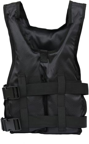 YAMNYSS Chaleco De Flotación para Adultos, Chaleco Salvavidas De Flotabilidad De Ayuda para Deportes Acuáticos, Chaleco Ligero Ajustable De Rafting Kayak Paddleboard,Negro,One Size