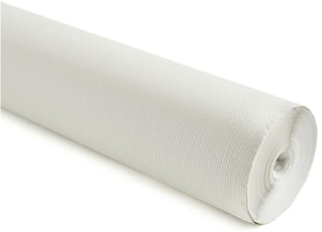 Generico Tovaglia in carta Goffrata rotolo bonina da 1 metro x 50 metri VARI COLORI tovaglie a rotolo per feste tavolate panche compleanni estate tovaglia lunga (Bianco)