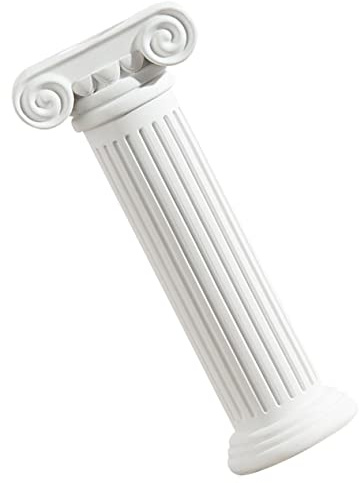 BESPORTBLE 2 Piezas Florero de Forma de Columna Romana Retro Soporte Decorativo para Plantas y Flores Adorno Vintage para Bodas y Decoración