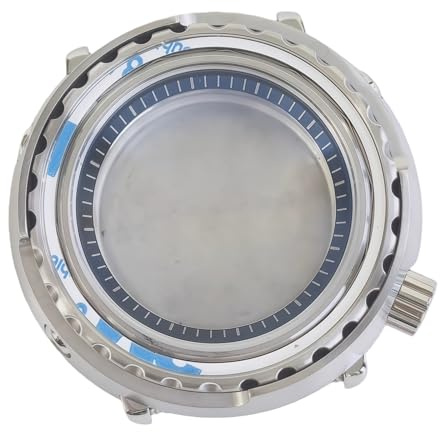 ROUREOX 45mm Dosen Uhrengehäuse Edelstahl Mineralglas 4.2 Uhr Krone NH35 NH36 Automatikwerk Modding Ersatzteil für Seiko Prospex SBBN015/SBBN031/SBBN035-1 45MM