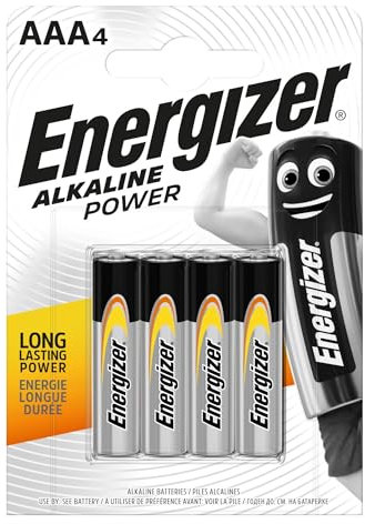 Energizer Pile Std - Alcaline Ministilo, 4 Pezzi