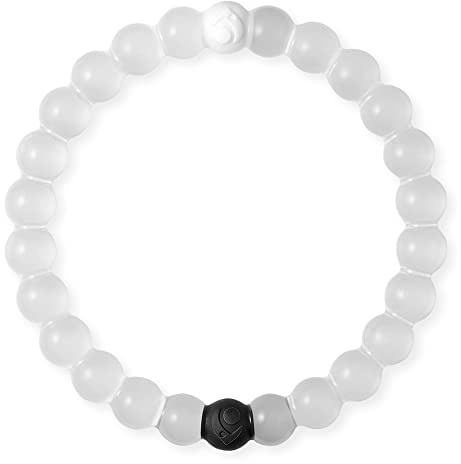 Lokai Classic Clear Beaded Silicone Bracelet for Women & Men, XL Jewelry