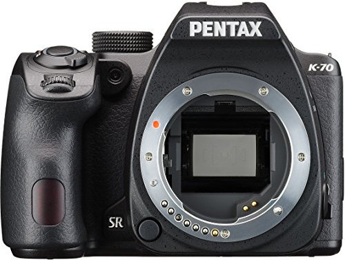 Pentax K-70 Fotocamera Digitale, Sensore CMOS APSC da 24 Mp, Monitor LCD da 3, Nero