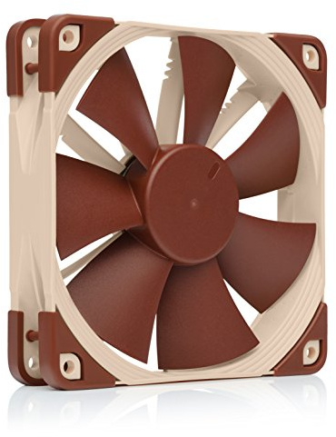 Noctua NF-F12 5V PWM, Tyst Premiumfläkt med USB-Adapterkabel, 4-Pin, 5 V-Version (120 mm, Brun)