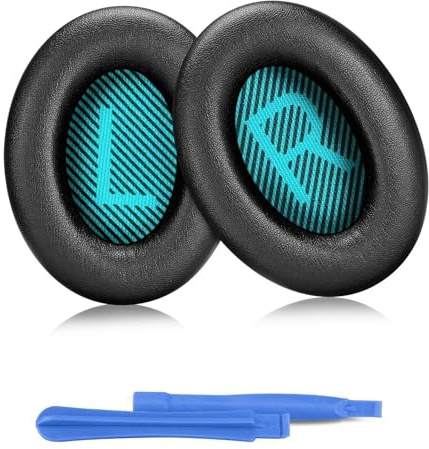 ELZO Cuffie di Ricambio per Cuffie Bose, Cuscinetti Auricolari di Ricambio per Bose QuietComfort QC SE/ QC15/QC25/QC35/QC35II/QC45/AE2/AE2i/AE2w/SoundTrure/SoundLink, 2 Stick di Installazione