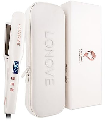 Titanium Hair Straighteners for Thick Hair - Professional Flat Iron Hair Straightener for Women