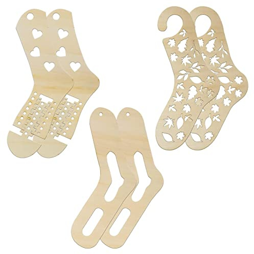 Calzini bloccanti,Calzini in Legno bloccanti - Calzini bloccanti per Lavorare a Maglia, barelle a Forma di calzino in Legno, Strumento Regolabile per Righello per Calzini a Maglia addensata