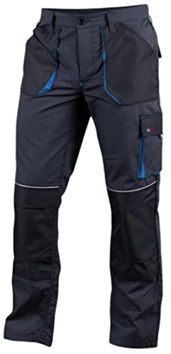 KEILOR Pantalon de Travail Homme SAKO Flexible pour Homme avec Poches pour genouillères Durable et Confortable idéal pour Les travaux Lourds Vetement homme Pantalon de Travail Pantalon Homme Bleu (50)