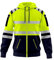 Mens New Hi Vis Safety Work Yellow Orange Multi Zipped Pockets Pullover Hoodie High Viz Reflective Tape Hoodie High Visibility Sweatshirt Top S/2XL