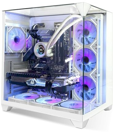SYSTEMTREFF High-End Gaming PC weiß AMD Ryzen 7 7800X3D 8x5GHz | AMD Radeon RX 7900 XT 20GB DX12 | 1TB M.2 NVMe | 32GB DDR5 RAM | Windows 11 | Desktop Computer Rechner für Gamer, Zocker & Streamer