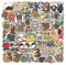 50 Stück Faultier Aufkleber Pack Sloth Sticker Set wasserdichte Vinyl Sticker für Laptop Kinder Autos Motorrad Fahrrad Skateboard Gepäck Koffer Computer Aufkleber Graffiti Decal