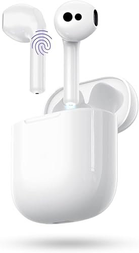 Cuffie Bluetooth, Auricolari Bluetooth 5.3 con ENC Mic Cancellazione Rumore in Ear Cuffiette, 56 Ore di Riproduzione, Touch Control, IP7 Impermeabili Cuffie Senza Fil for iPhone iOS Samsung Android