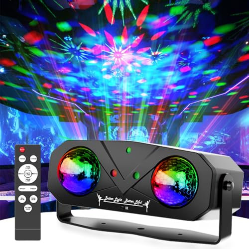 Disco Lights,Sound Activated Disco Party with Magical Disco Ball,Star Light,Ocean Light,Pattern Lights for Dance Party Stage Club Rave Wedding Birthday Christmas Fesctival Gifts