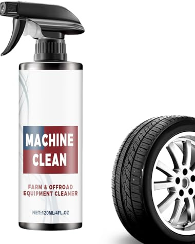 Wheel Cleaner, Automotive Wheel Care Spray 120ml, No-Damage Coating Cleaning Agent Post-Paint Correction, Safe Brake Dust Remover for Winter Road Grime Vehicle Rv Washing, 4.4