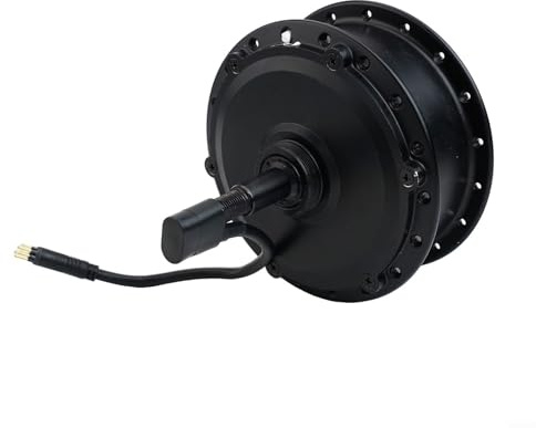 350W Brushless Electric Bicycle Hub Motor Rear Wheel Drive Conversion Kit With Extension Cable Compatible 16-29 Inch E-Bike Installation Black(36V)