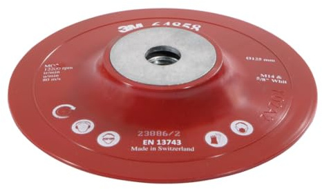 3M High Performance Flat Back-Up Pad 125mm – Longer disc life and more utility for 3M Cubitron fibre discs - 1x Back-Up disc