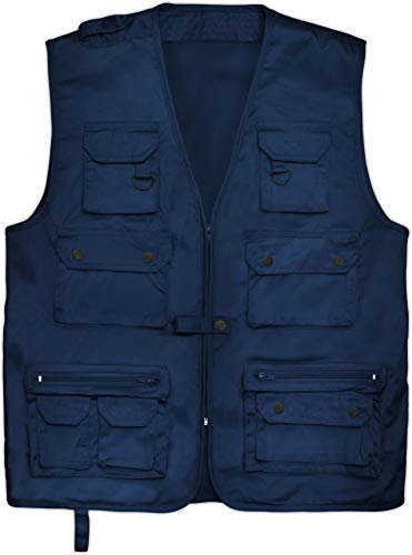 normani Outdoor Jagd- Angler Weste mit vielen praktischen Taschen� Farbe Dunkelblau Größe L