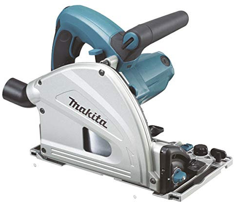 Makita Scie circulaire plongeante makita 1300w 165mm en coffret mak-pac + rail de guidage 1400 mm - sp6000j1