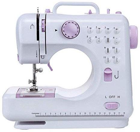 12 Needle Multifunctional Household Sewing Machine Electric Portable Double Thread Reverse Sewing Machine Two Speed