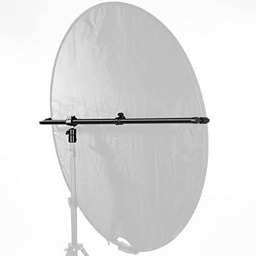 NEEWER Ausziehbarer Reflektorhalter Arm, Fotostudio Teleskop 28 Zoll bis 47 Zoll Galgenarm, 360 Grad Schwenkbare Reflektorhalterung für Produkt- und Portraitfotografie, ideal für Studio & Outdoor
