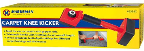 Carpet Kicker Fitting Tool Kit - DIY Carpet Stretcher Tool | Universal Fit with Comfortably Padded Kicker and Gripper | Suitable for Domestic and Professional Use