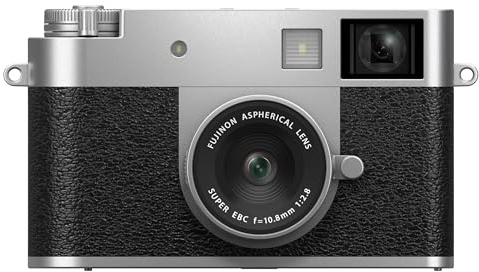 FUJIFILM X Half Premium Compact Camera, Instax Mini - Silver
