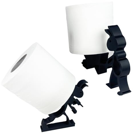 Set med 2 toalettpappersrullar, toalettpappershållare med roligt myrmönster, näsduksdispenser, förvaring, bärbar dekoration för badrum, kök, vardagsrum, hotell
