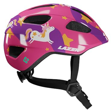 LAZER Pnut 2.0 KinetiCore Casque de vélo pour enfants, casque de cyclisme léger pour enfants, équipement de tête de cyclisme unisexe, taille unique, cheval violet, taille unique