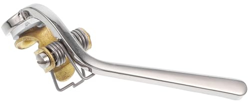 Alipis Accesorio y Corcho Plateado de Llave Watergate para Trombón en Cobre Niquelado Pequeño y Ligero, Fácil de Reemplazar para Instrumentos de Viento