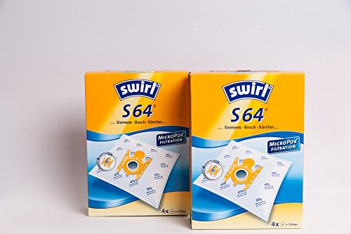 2 x Swirl Papierbeutel S 64 / S 66 MP Staubsaugerbeutel passend für Micropor