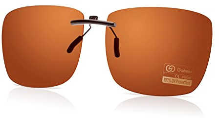 Goiteia Polarized Flip up Clip on Sunglasses over Prescription Glasses for Men Women,Lightweight,Anti-Glare, UV402 Protection