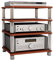 4 Ebenen Audio Regal, Multimedia- und Komponentenständer, HiFi Rack und Audioständer
