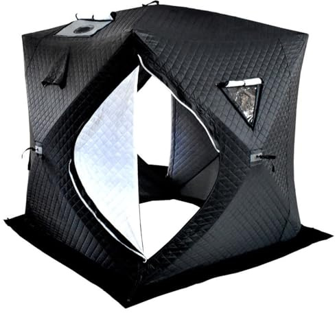 HUIOP Portable Winter Fishing Shelter - Easy Set-up, Waterproof & Windproof Tent, Ice Fishing Shelter