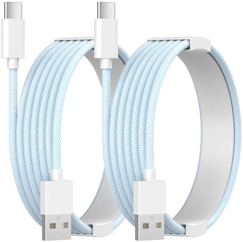 CREHAO Car Carplay Cable for iPhone 16 15 USB C,[MFi Certified] 2Pack 2M USB A to USB C Cable 60W Fast Car Charger Nylon Braided Charging Cord Screen Sync for iPhone 16/16 Pro Max/15 Plus,iPad