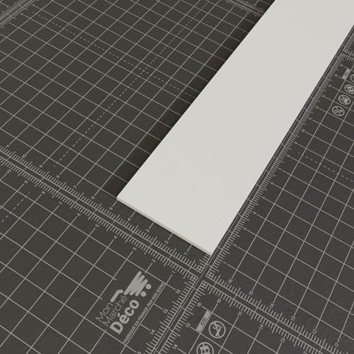 Profil Plat PVC 50 mm - Longueur 2.60 m - Lot de 5