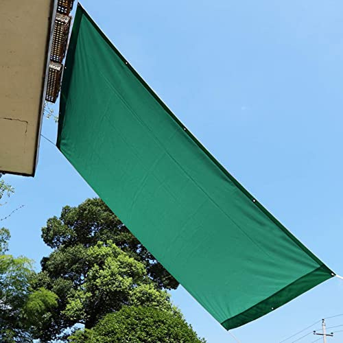 Tenda parasole rettangolare impermeabile, 2,5 x 6 m, 98% UV, per giardino, feste, cortile, prato, ombra verde scuro, con corde di montaggio, attività all'aperto, essenziale