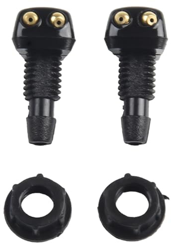 2 boquillas de lavado de parabrisas con dos orificios for coche, boquillas de chorro de agua ajustables, accesorios exteriores for coche