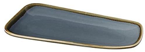 Olympia Kiln Platters Ocean 295mm (4 Pack) - Rectangular Serving Plates for Restaurants, Cafes, Dishwasher Safe CP171