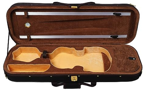 Étui pour Violon 4/4 Pleine Taille, étui Rigide pour Violon avec Hygromètre, Sac de Transport Portable Léger étui de Rangement pour Violon étui de Protection pour Instrument de