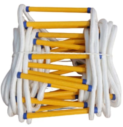 Amagogo Scala di Emergenza Scala di Corda, Si Apre Rapidamente, Scala di Emergenza Leggera Scala di Salvataggio Escarol per edifici residenziali, Lunghezza 3 Metri