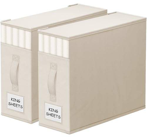 StorageTastic Bed Sheet Closet Organizers and Storage Under Bed Storage